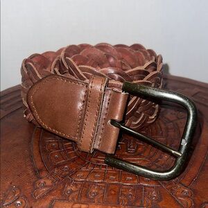 Vintage GAP Wide Braided Leather Belt
